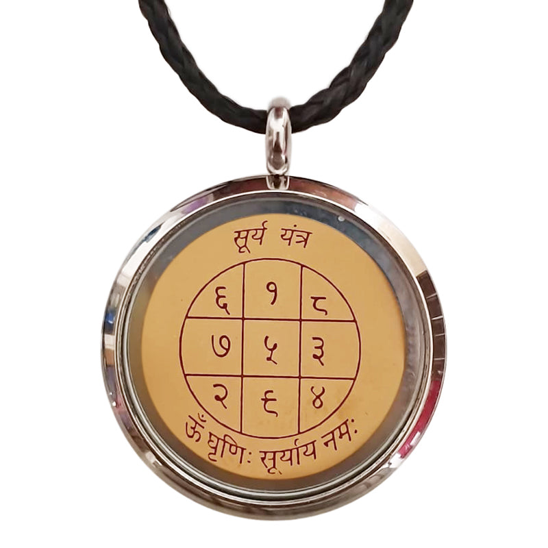Sun Locket Yantra pendant in Stainless steel | Surya Locket Bjoj