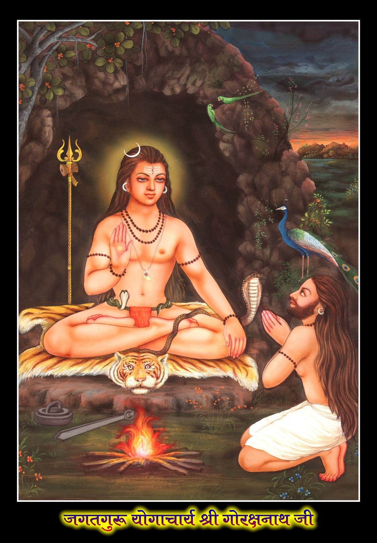 Original unpublished painting by Harinesh Jain — © Rudraksham. Sole property of the author. Not for commercial use.