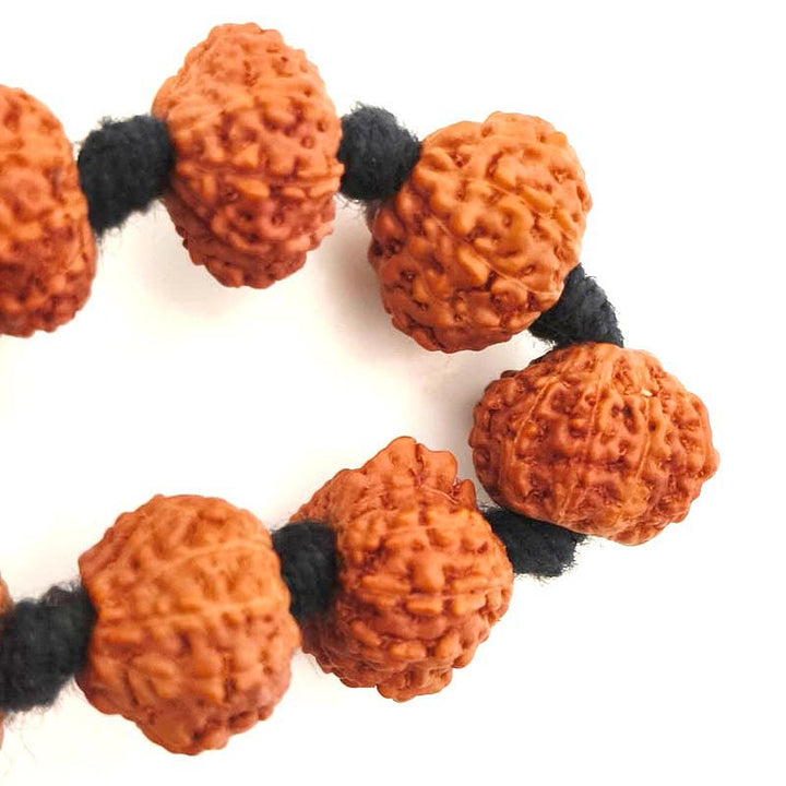 11 MUKHI RUDRAKSHA INDONESIAN BEADS JAPA MALA AND BRACELET SET | 54 BEADS JAVA DUS MUKHI RUDRAKSHA BEADS KANTHA AND 20 BEADS BRACELET SET | 11 MUKHI MALA AND BRCELET SET