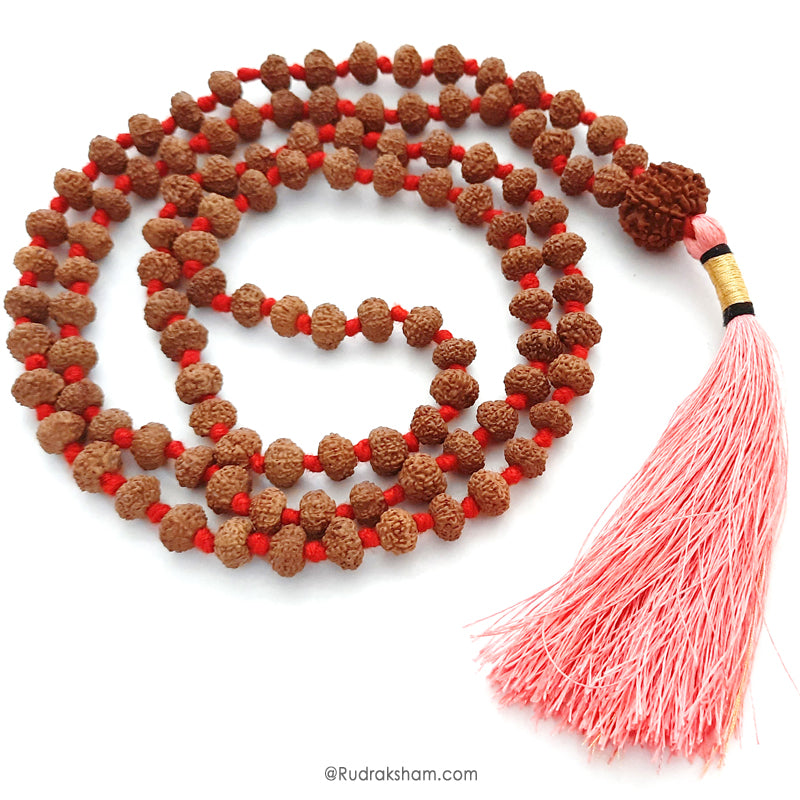 10 Mukhi Rudraksha Indonesian Beads Japa Mala | 108 Beads Java Dus Mukhi Rudraksha Beads Kantha Mala | Dus Mukhi Mala Rosary