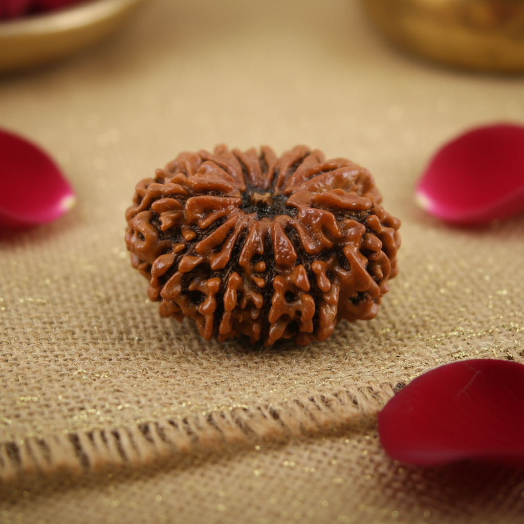 Original 11 Mukhi Rudraksha (Nepal) – Success, Protection & Courage Large Only Bead