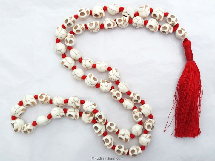 Narmund Mala - Brown Eye Skull Rosary
