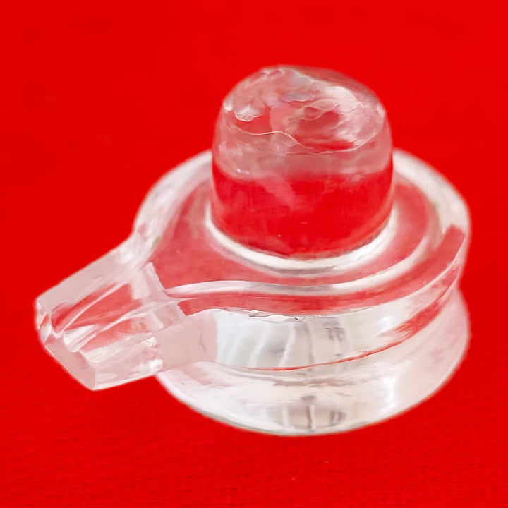 Crystal Clear Sphatik Shivling | Quartz Sphatik Shivalingam | Natural Sphatik Shivalinga (15 g)