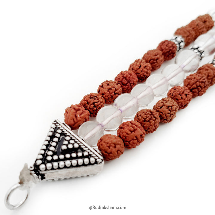  Triple strand Bracelet with Silver accessories