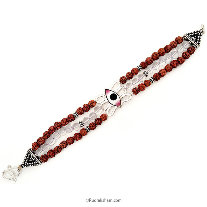 Shiva Trinetra Rudraksha - Sphatik Bracelet