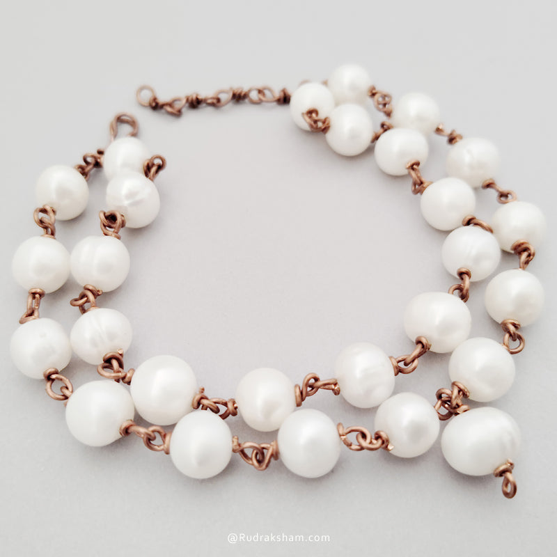 Pearl Bracelet in Copper