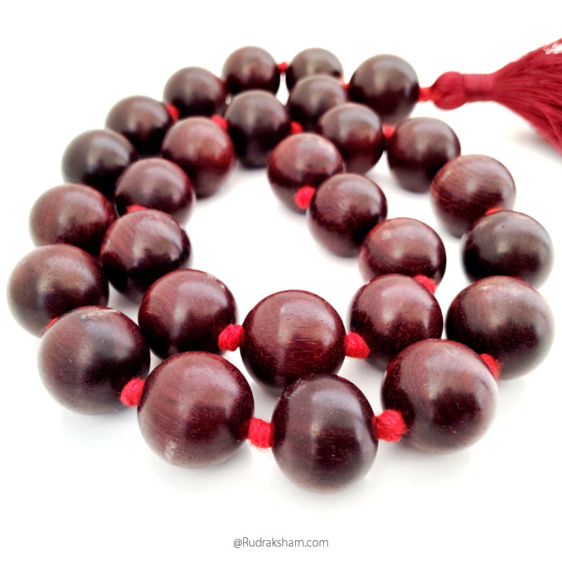 Red Chandan Kantha Japa Mala 18.00 mm