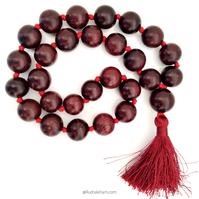 Red Chandan Kantha Japa Mala 18.00 mm