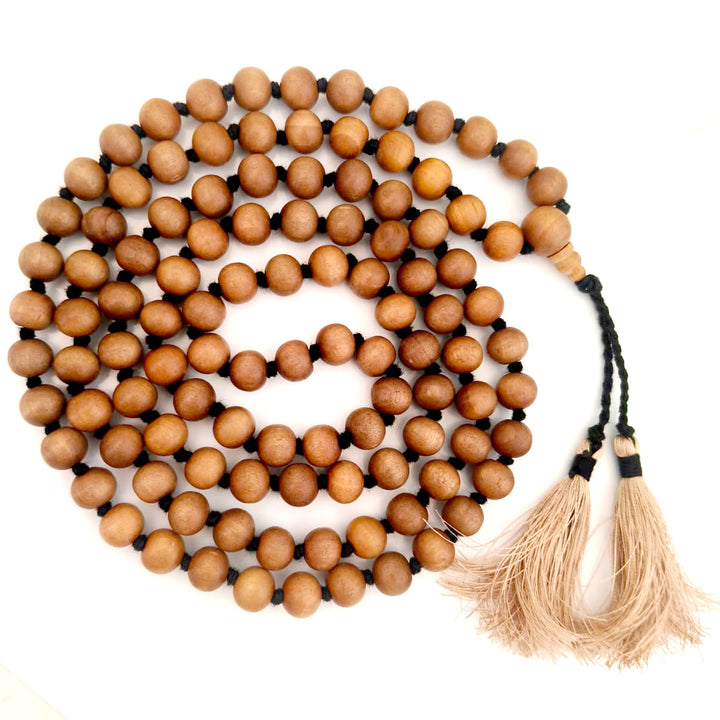 White Chandan Mala 10.00 mm
