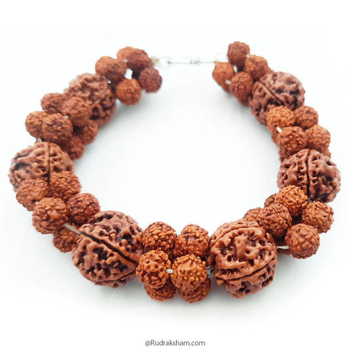 5 Mukhi Rudraksha Beads Mala Bracelet | Rudraksha Thread Bracelet