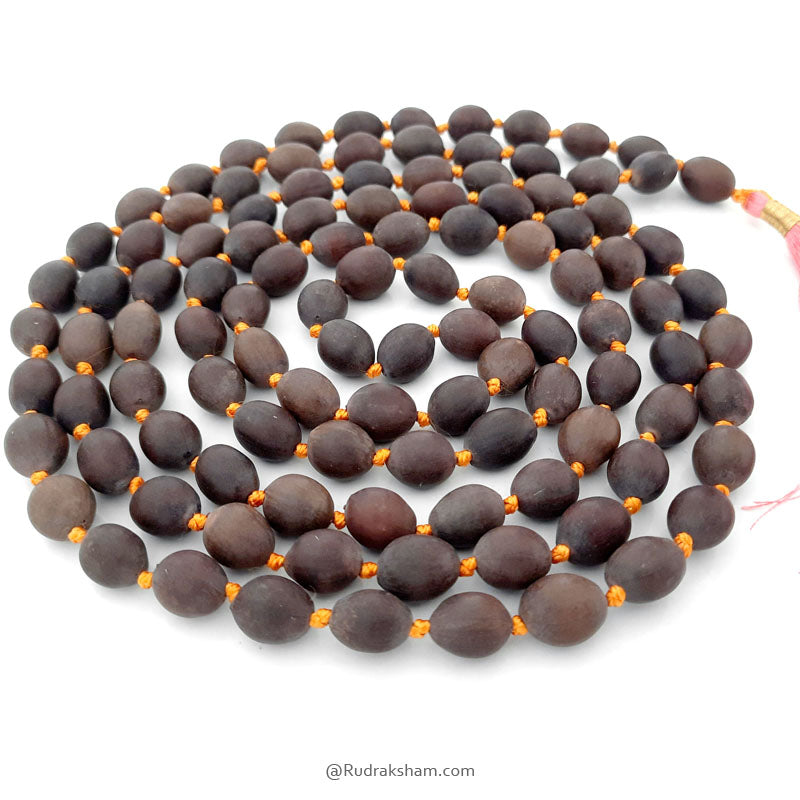 Lotus Seed Mala in Thread | Buy Natural 108 Lotus Seed Beads Hand Knotted Japa Mala | Kamal Gatta Beads Mala Rosary | Mala for Maha Lakshmi Japa and Sadhana