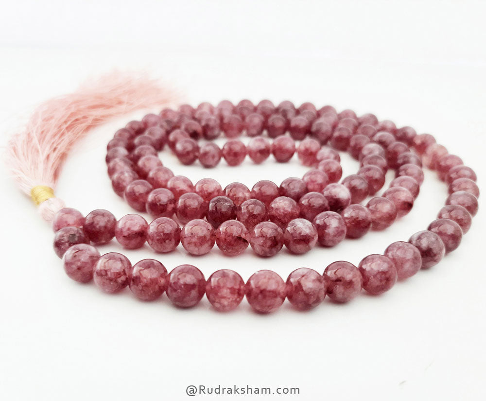 Pink Tourmaline Mala Rosary