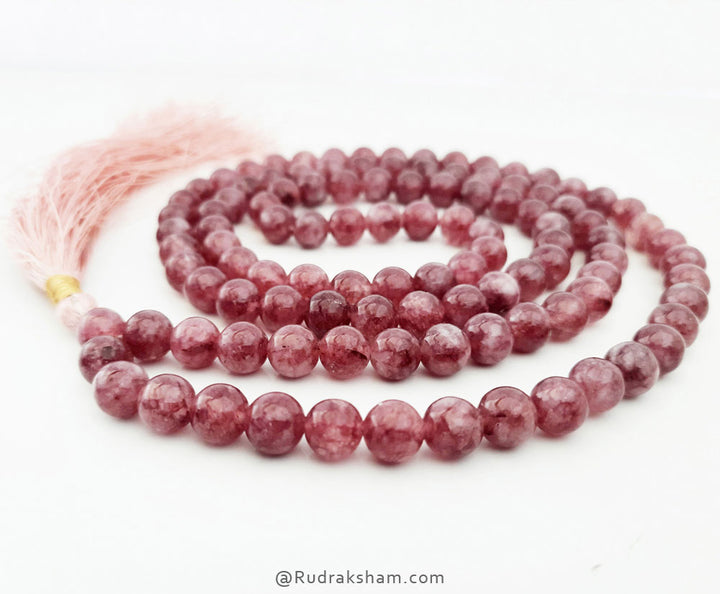 Pink Tourmaline Mala Rosary