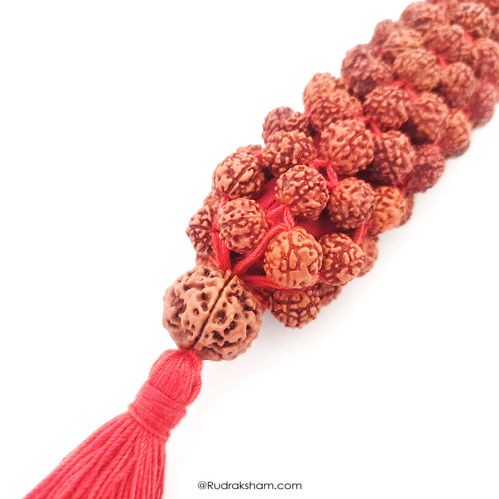 Rudraksha Roller | Massage Roller with Rudraksha Beads, Hand Made Body Massage Roller for Pressure Control and Stress Relieving