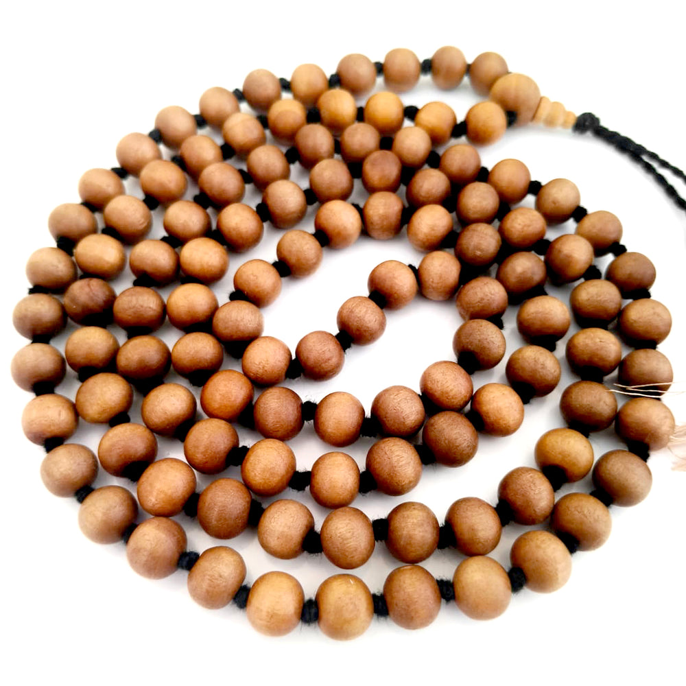 White Chandan Mala 10.00 mm