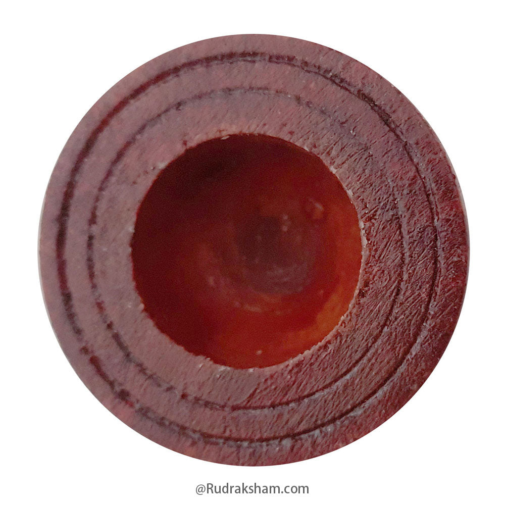 Narmdeshwar Shivling with Wooden Jalhari Base Red - 6