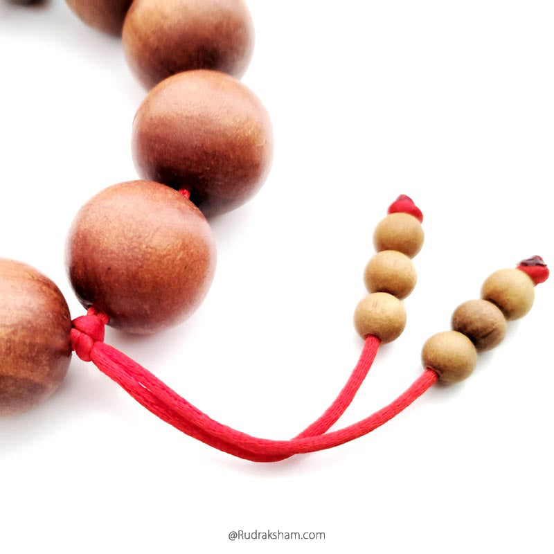 Sandalwood Beads Wrist Mala Bracelet | Pure White Sandalwood Bracelet | Chandan Bracelet