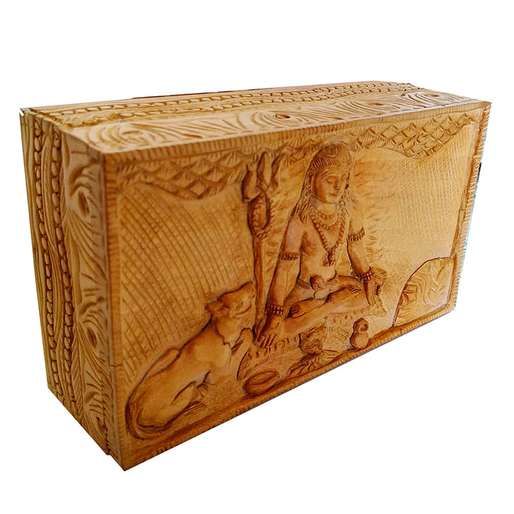 Ek Mukhi to 14 Mukhi Rudraksha Beads Set Wooden Box with Gauri Shankar Bead | Top Quality High Grade Beads Collectors Item with Box
