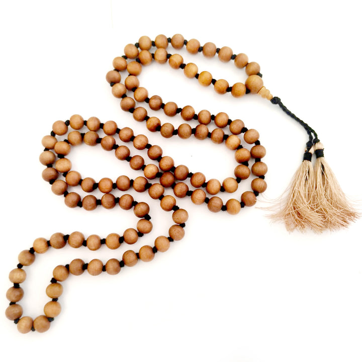 White Chandan Mala 10.00 mm