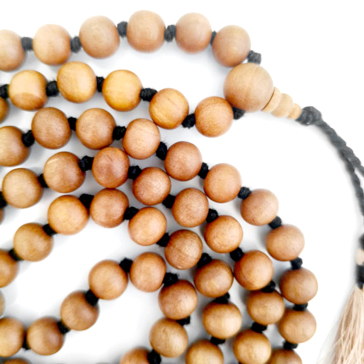 White Chandan Mala 10.00 mm