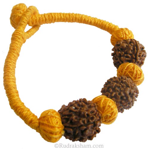  Triple 5 Mukhi Wrist Band