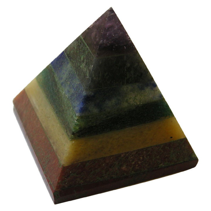 Seven Chakra Crystal Pyramid for Energy and Healing