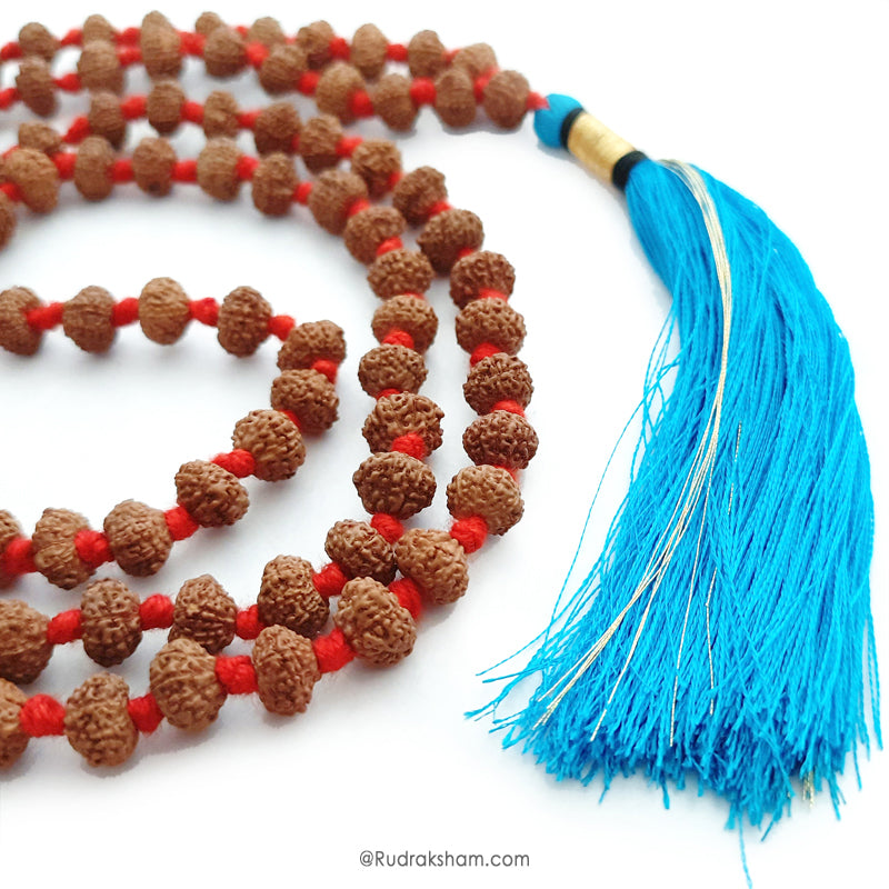 9 Mukhi Rudraksha Indonesian Beads Japa Mala | 108 Beads Java Nine Mukhi Rudraksha Beads Kantha Mala | Nau Mukhi Mala Rosary