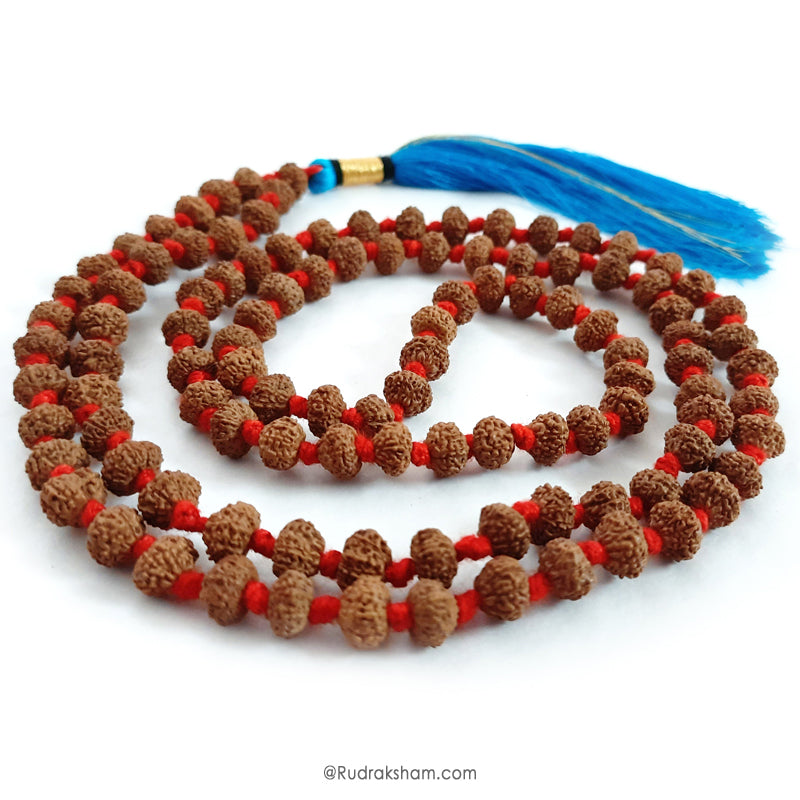 9 Mukhi Rudraksha Indonesian Beads Japa Mala | 108 Beads Java Nine Mukhi Rudraksha Beads Kantha Mala | Nau Mukhi Mala Rosary