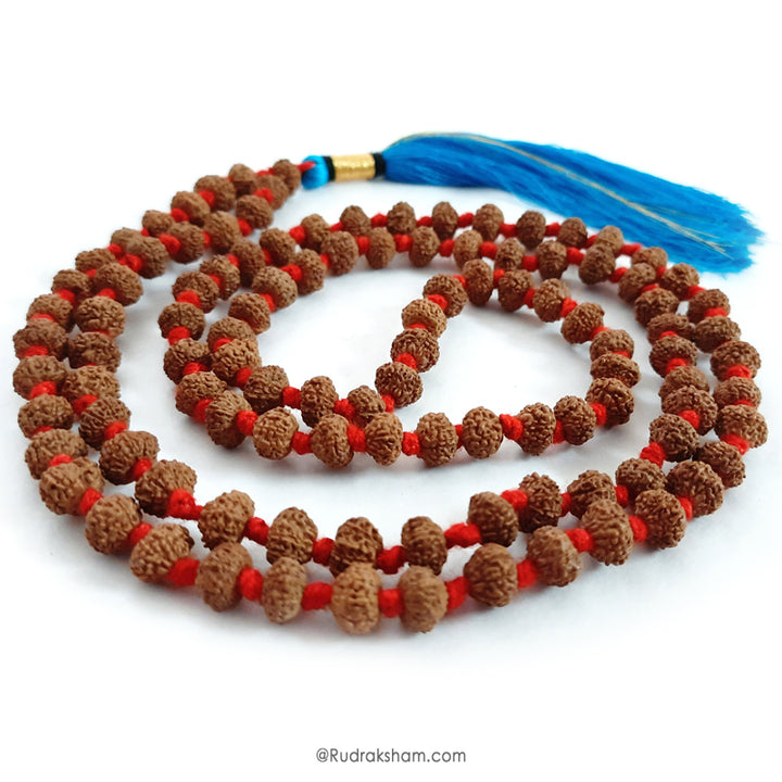 9 Mukhi Rudraksha Indonesian Beads Japa Mala | 108 Beads Java Nine Mukhi Rudraksha Beads Kantha Mala | Nau Mukhi Mala Rosary