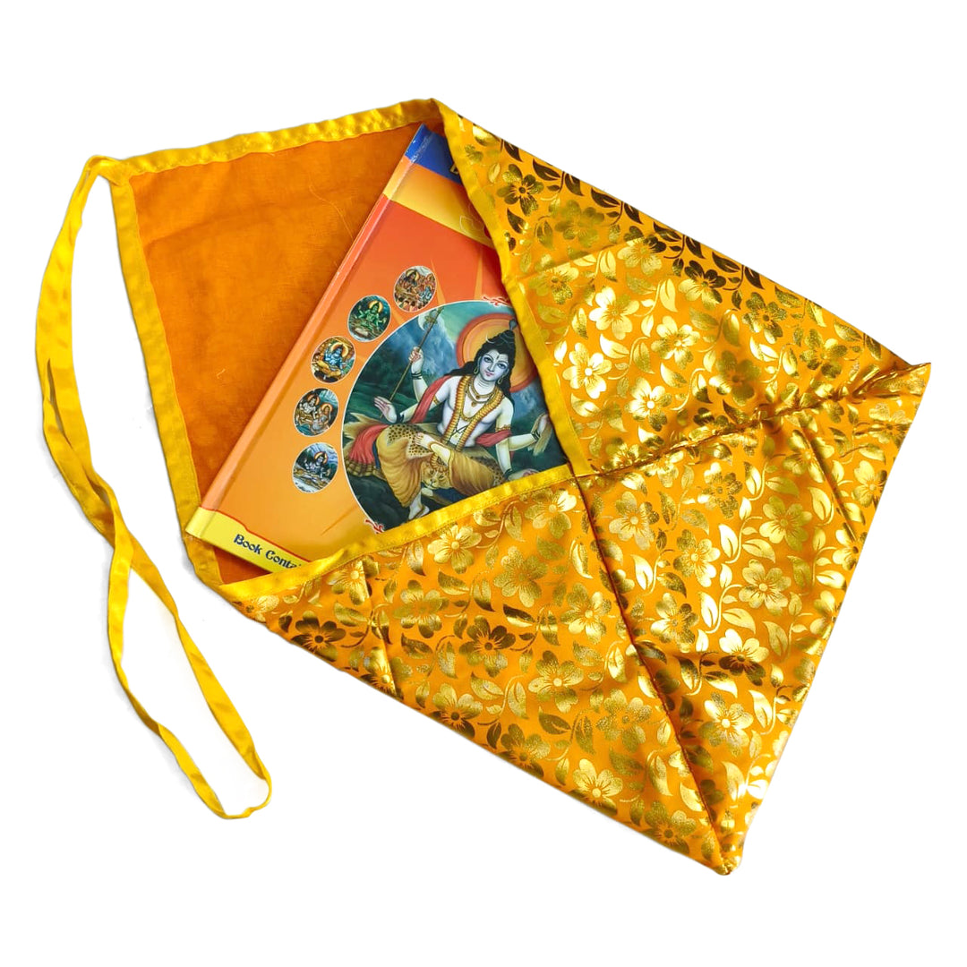 Religious Book Cover, Holy Book Cover, Book Cover for Religious Books Ramayana Geeta Quran Bible , Custom Book Cover, Religious Gift Orange Large