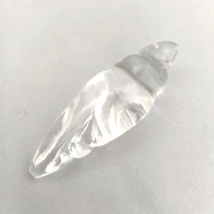 Sphatik Conch Shell, Original Crystal / Quartz Gemstone Conch shell, Sphatik Shankh, Crystal Stone Sankh For Lakshmi Pooja