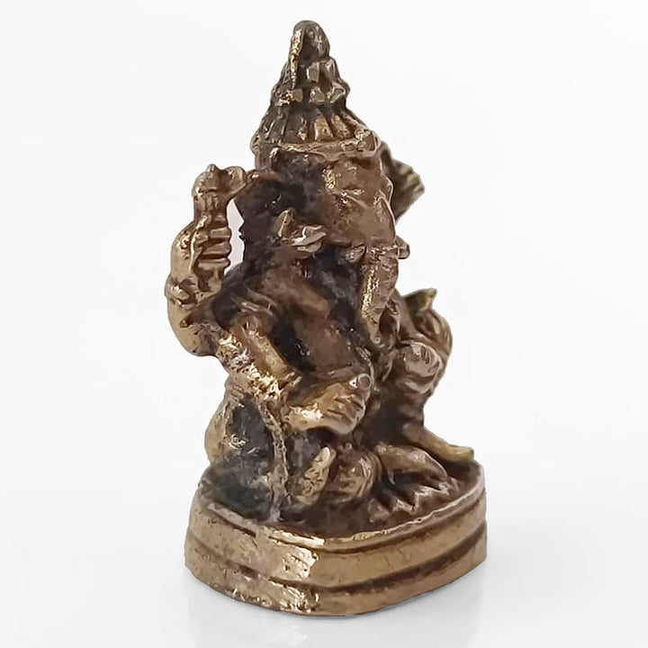 Brass Ganesha Idol (1 Inch) | Miniature Idol | Ganesh Ji Statue