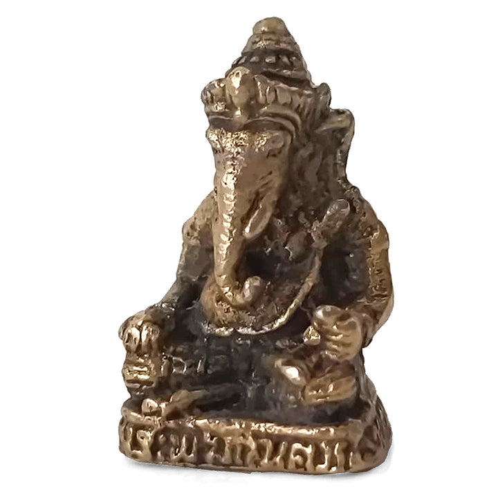 Brass Ganesha Idol (1 Inch) | Ganesh Ji | Statue Miniature Idol