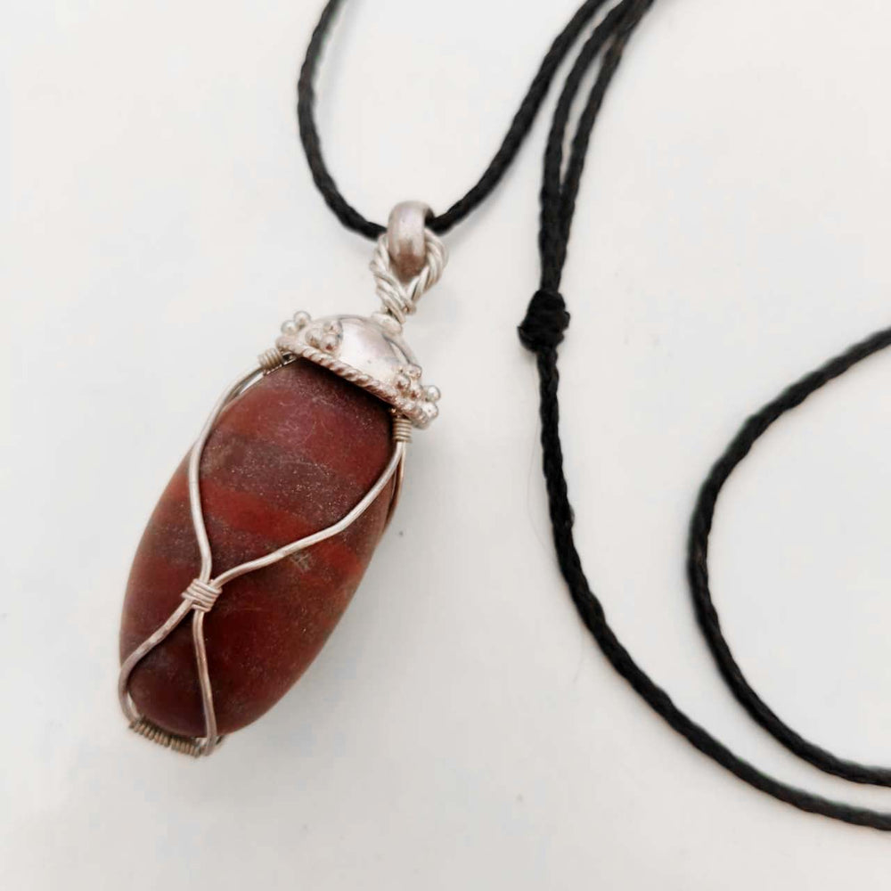 Narmadeshwar Lingam Snake Pendant, Original Narmadeshwar Shivling Silver Pendant | Brown Narmadeshwar Shiva Lingam | Narmada Shivling
