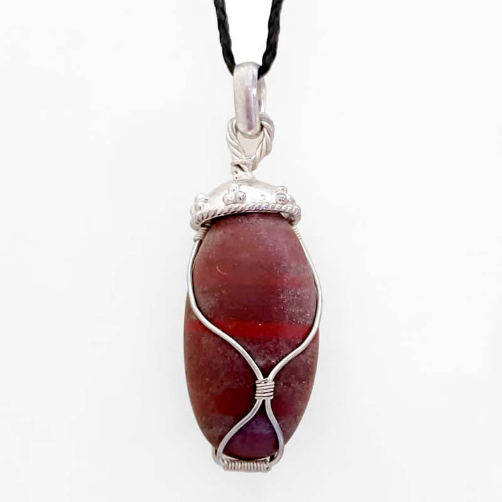 Narmadeshwar Lingam Snake Pendant, Original Narmadeshwar Shivling Silver Pendant | Brown Narmadeshwar Shiva Lingam | Narmada Shivling