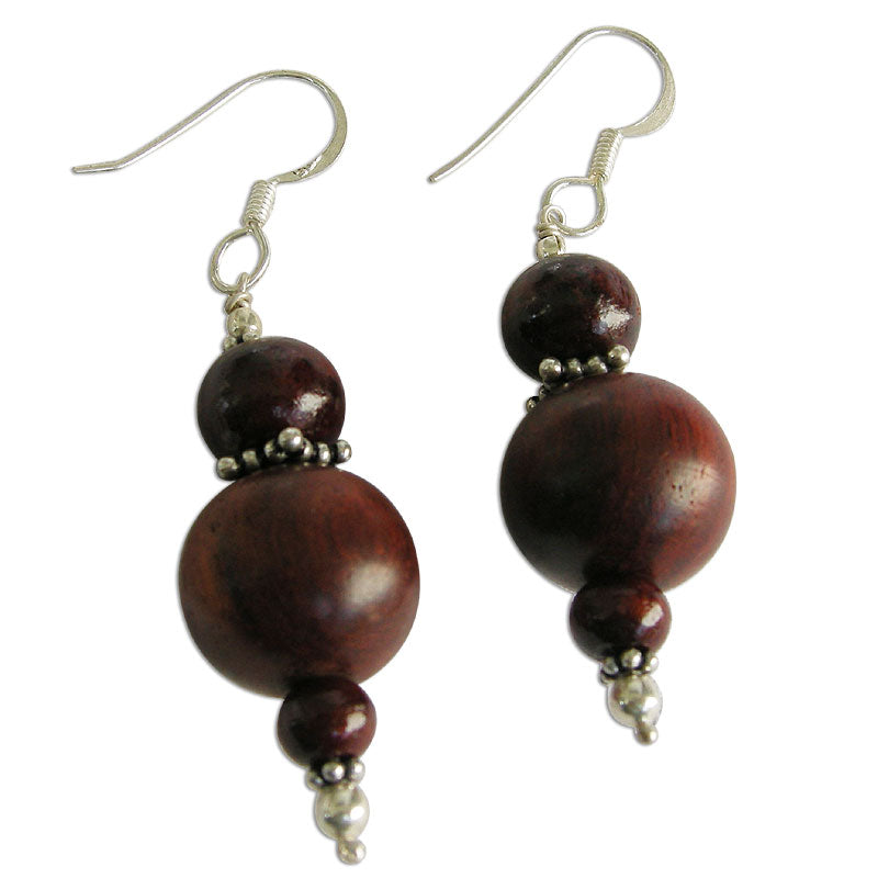 Red Sandalwood Beads - Lal Chandan / Rakta Chandan Jewelry Set