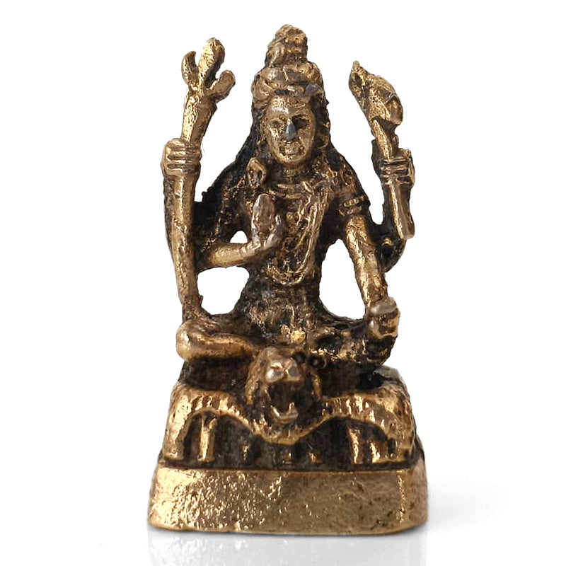 Brass Shiva Idol (1 Inch) | Miniature Idol | Shiv Ji Statue