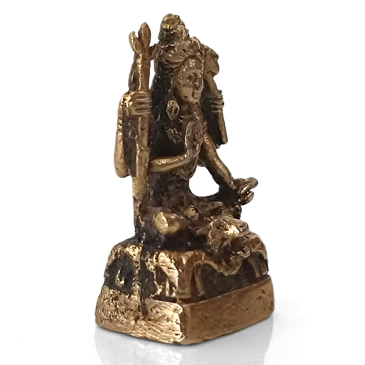 Brass Shiva Idol (1 Inch) | Miniature Idol | Shiv Ji Statue