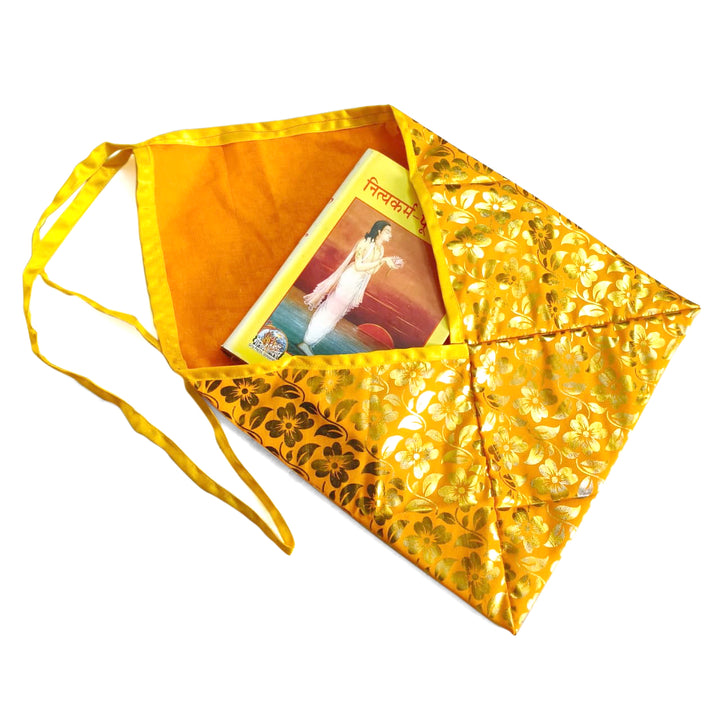 Religious Book Cover, Holy Book Cover, Book Cover for Religious Books Ramayana Geeta Quran Bible , Custom Book Cover, Religious Gift Orange Medium