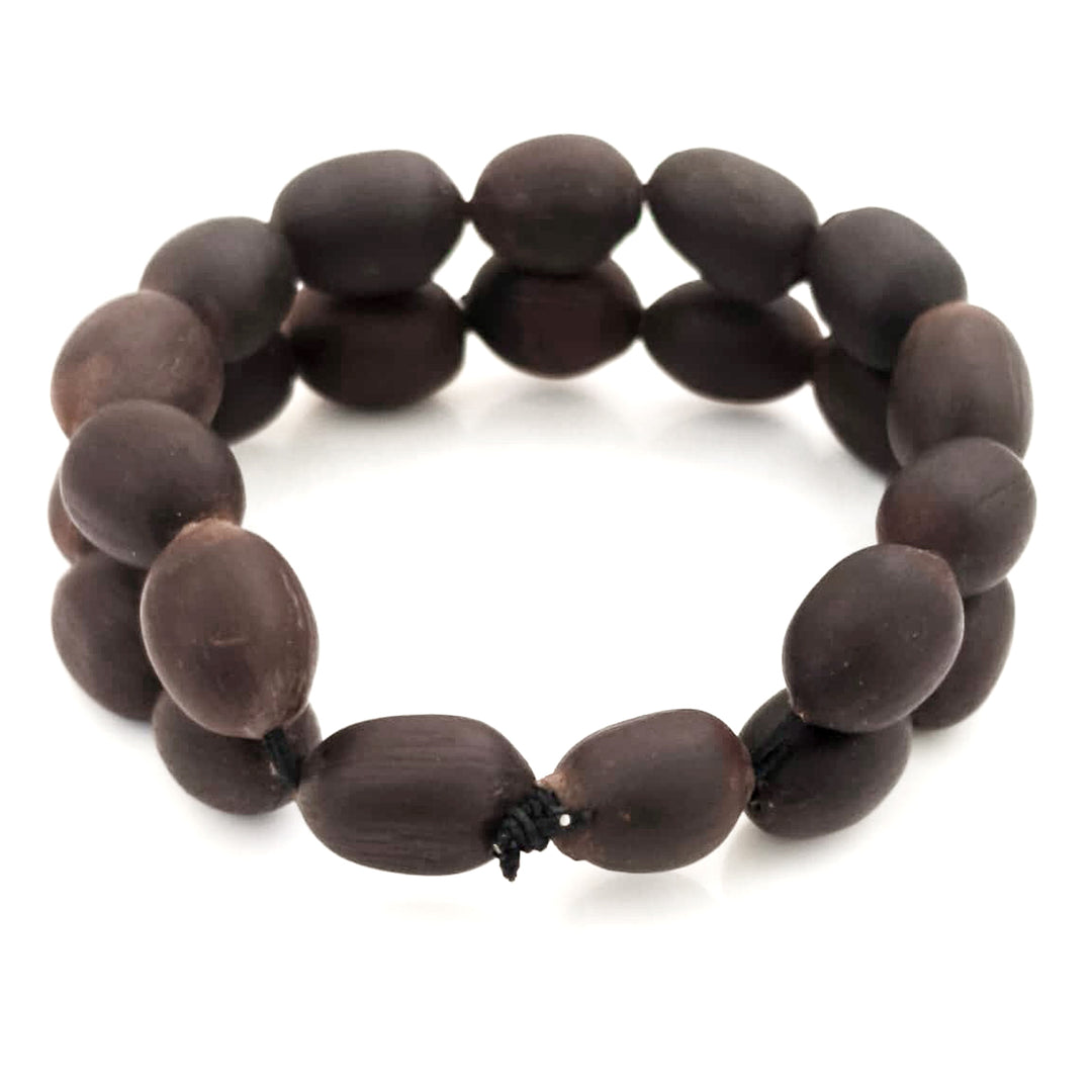 Lotus Seed Bead Bracelet in Elastic Thread | Kamal Gatta Beads Mala Bracelet