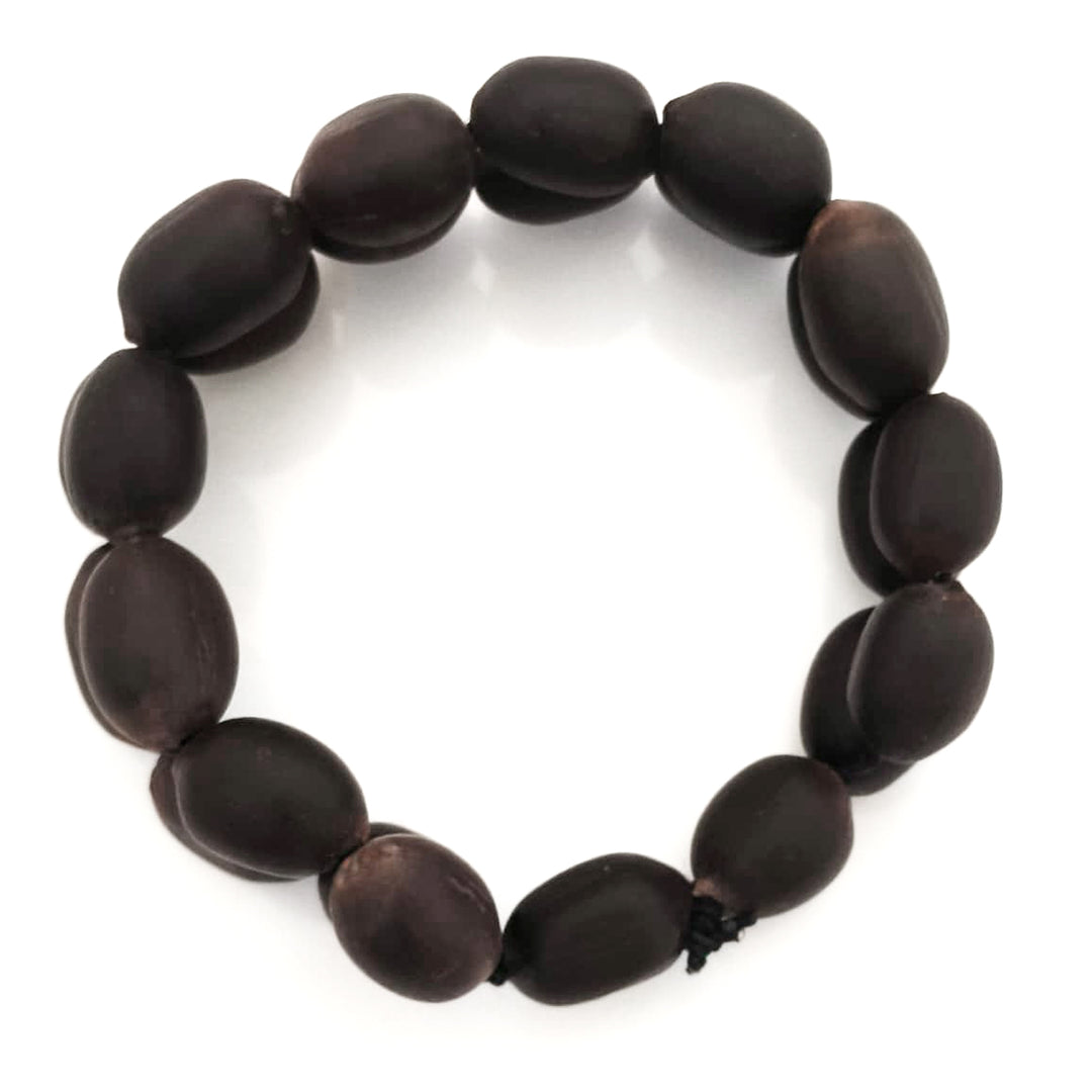Lotus Seed Bead Bracelet in Elastic Thread | Kamal Gatta Beads Mala Bracelet