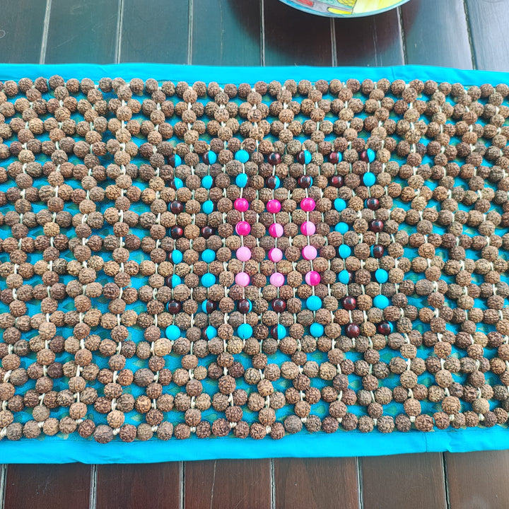 Table Runner, Rudraksha Beads Hand Crafted Table Linen, Exquisite and Unique runner for your home Decoration Settings