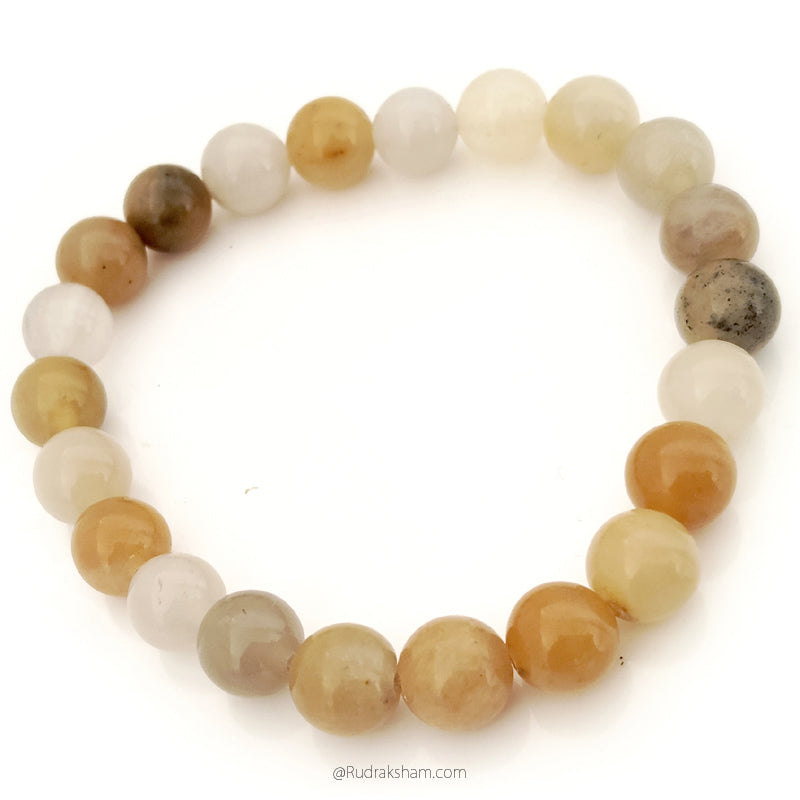 Aventurine Gemstone Bracelet In Elastic