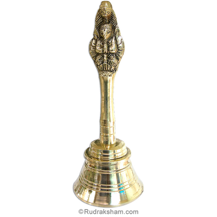 Brass Hand Bell for Pooja, Puja Ghanti for home and Temple, Prayer Bell, Pooja Bell for Home