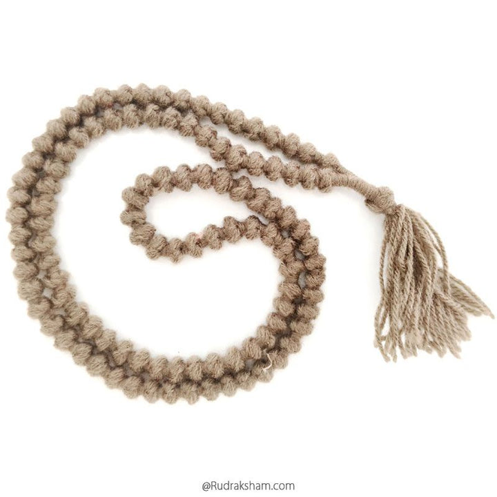 Wool Mala | Woolen mala | Ram wool mala | Handmade Knotted Light Weight Buddhist Wool Mala Rosary 108 Beads 7-8 mm | Wool Wrist mala