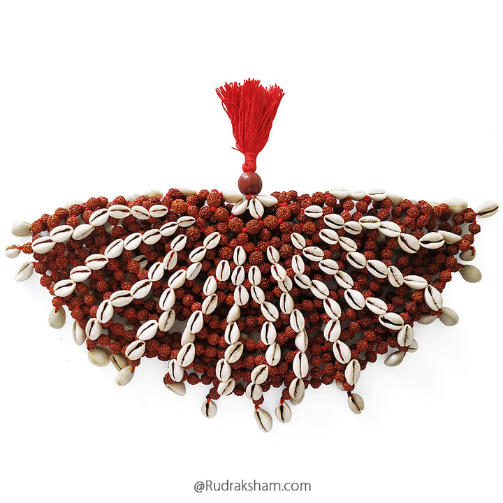 Rudraksha Kauri Hat | Rudraksha Cowry Meditation Cap | Rudraksha Cowrie Beads Cap | Rudraksha Kaudi Topi