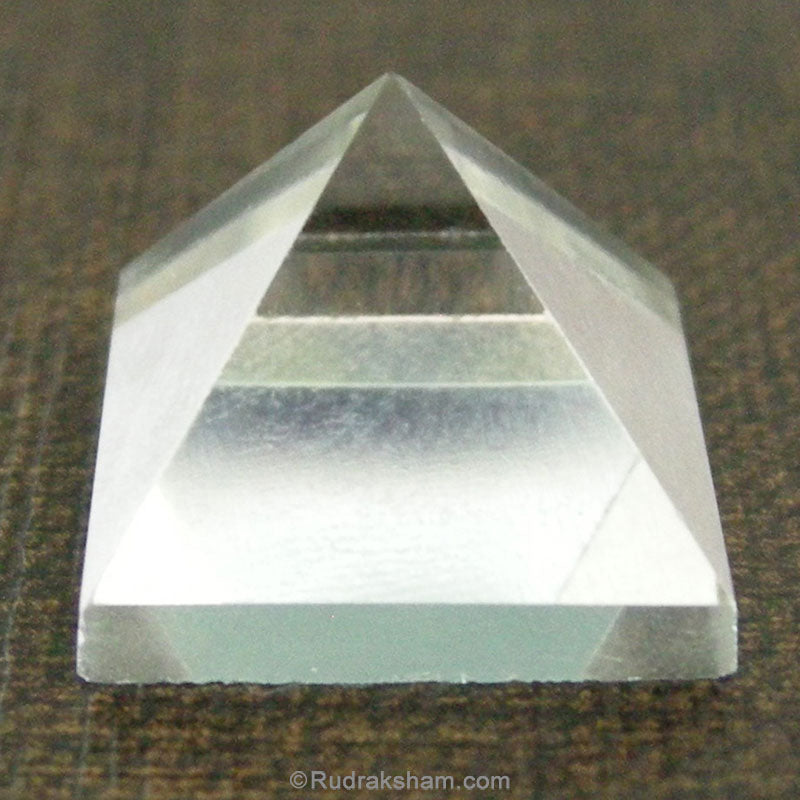 Quartz - Crystal Pyramid | Natural Sphatik Pyramid | Crystal - Quartz - Sphatik Stone Pyramid for Reiki Healing | Quartz / Sphatik  Vastu Pyramid 
