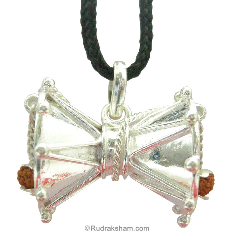  Damroo Silver pendant with Rudraksha