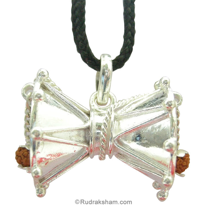  Damroo Silver pendant with Rudraksha