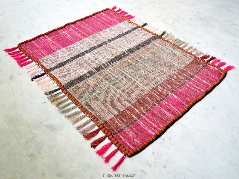 Rudraksha Mat for Meditation Woolen Aasana Mat